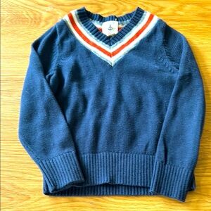 Navy V-Neck Sweater